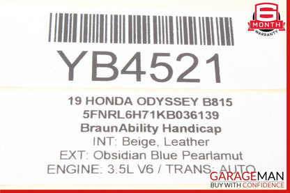 18-22 Honda Odyssey Front Mount Bracket Insulator 50830-TZ5-A03 OEM
