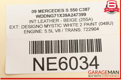 07-11 Mercedes W221 S550 C63 AMG CL550 Bosch Engine Alternator Generator OEM