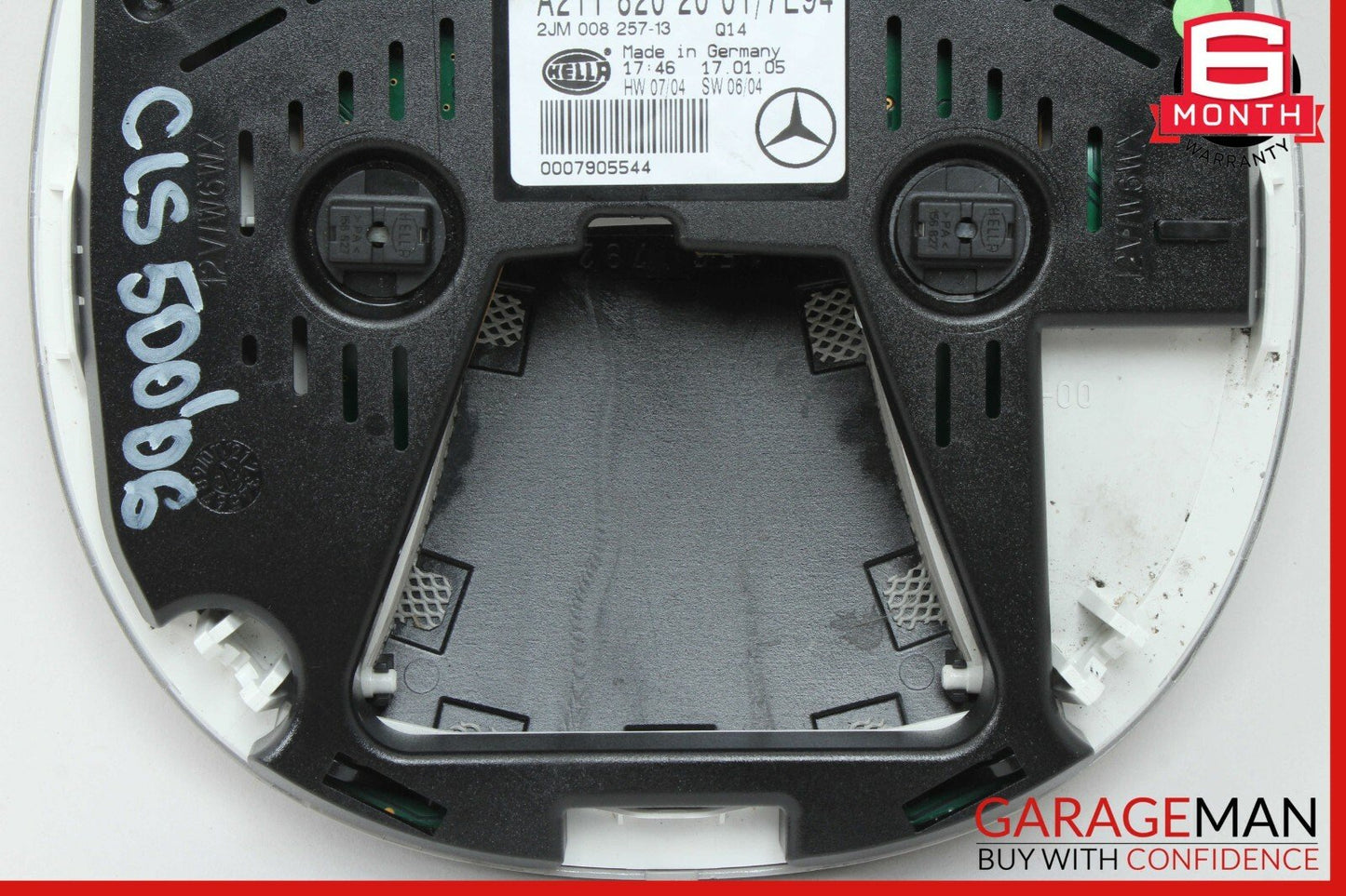 03-11 Mercedes W219 CLS500 E320 Rear Overhead Dome Light Gray 2118202001 OEM