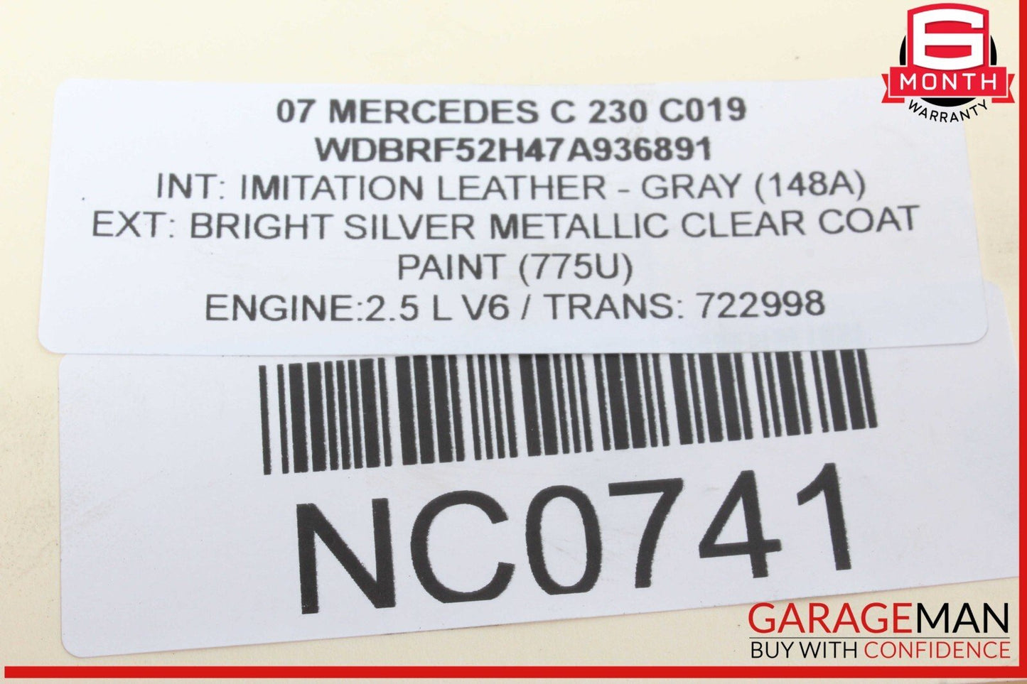 05-15 Mercedes W203 C230 Engine Motor Air Valve 0021408360 OEM