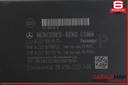 14-17 Mercedes W222 S550 Front Right Passenger Side Seat Control Module Unit OEM
