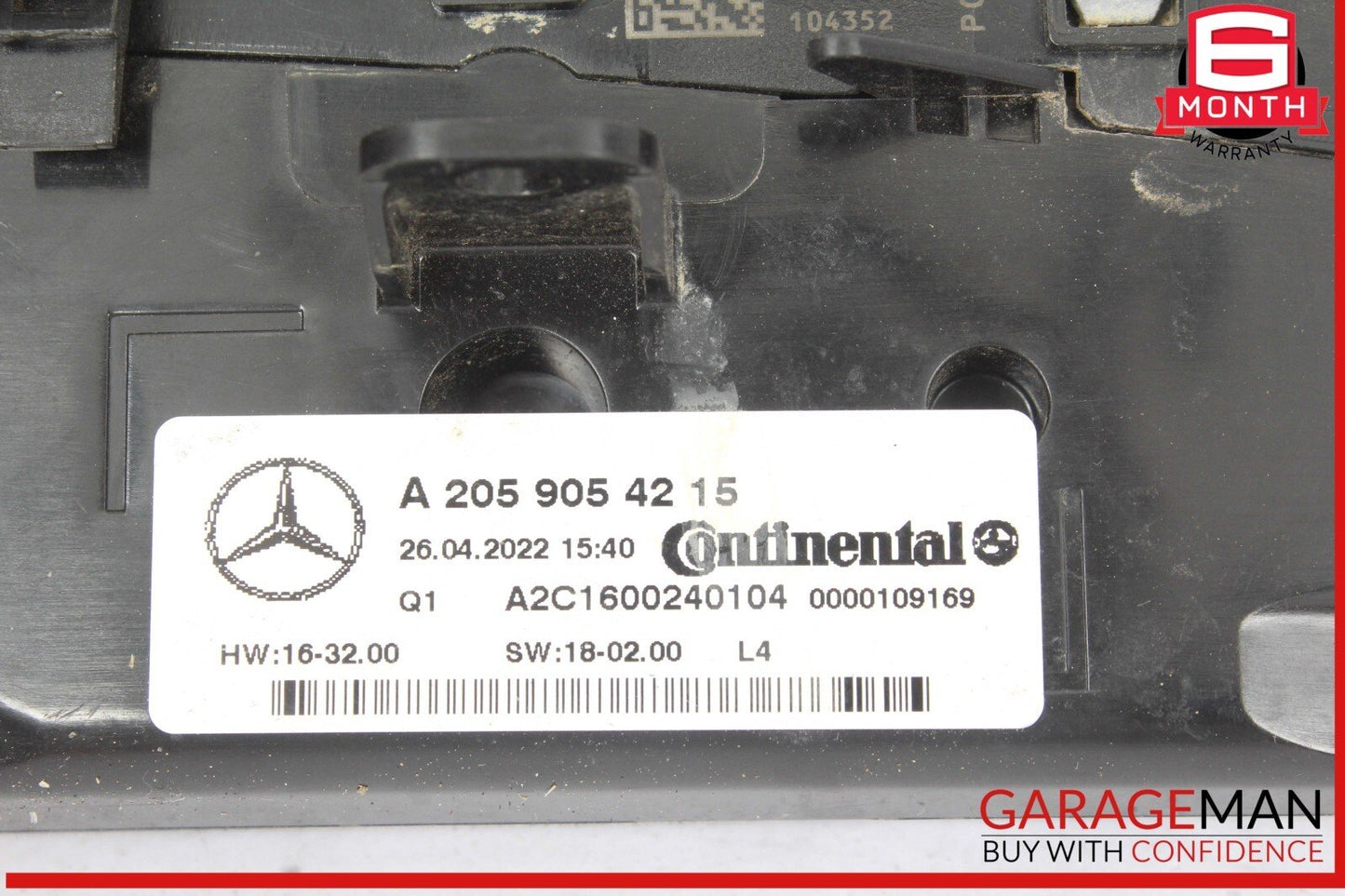 16-22 Mercedes X253 GLC300 4MATIC AC A/C Heater Climate Control Switch OEM