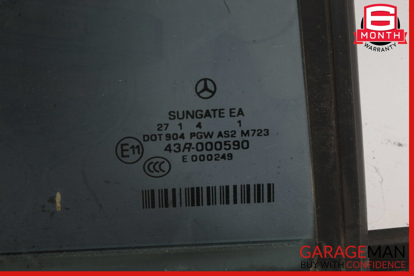 07-13 Mercedes W221 S550 Rear Right Passenger Side Quarter Door Window Glass OEM