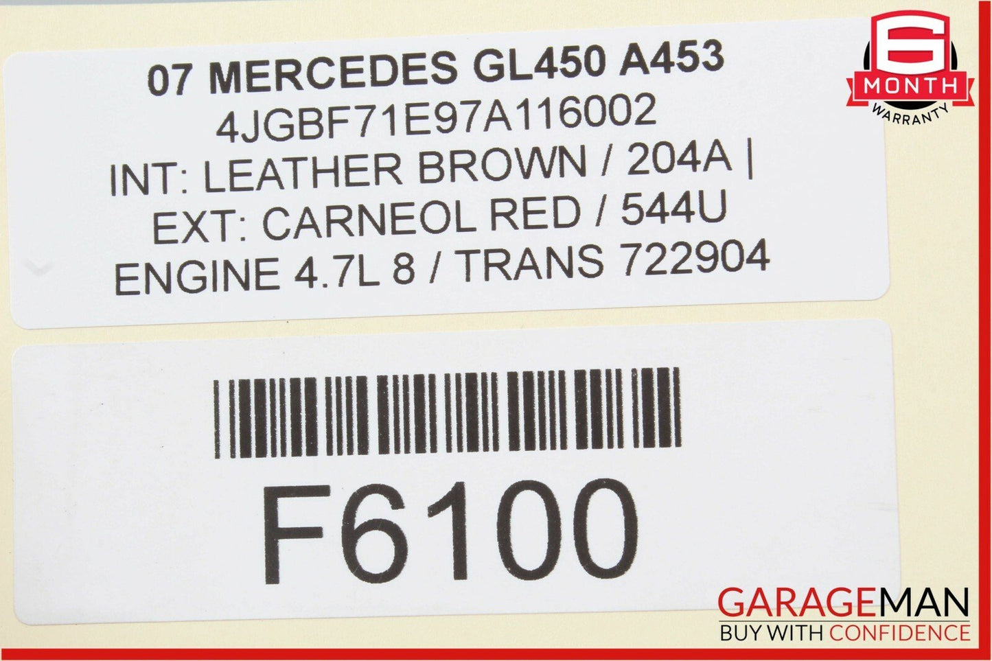 07-12 Mercedes X164 GL450 GL320 3rd Row Seat Folding Power Switch Button OEM