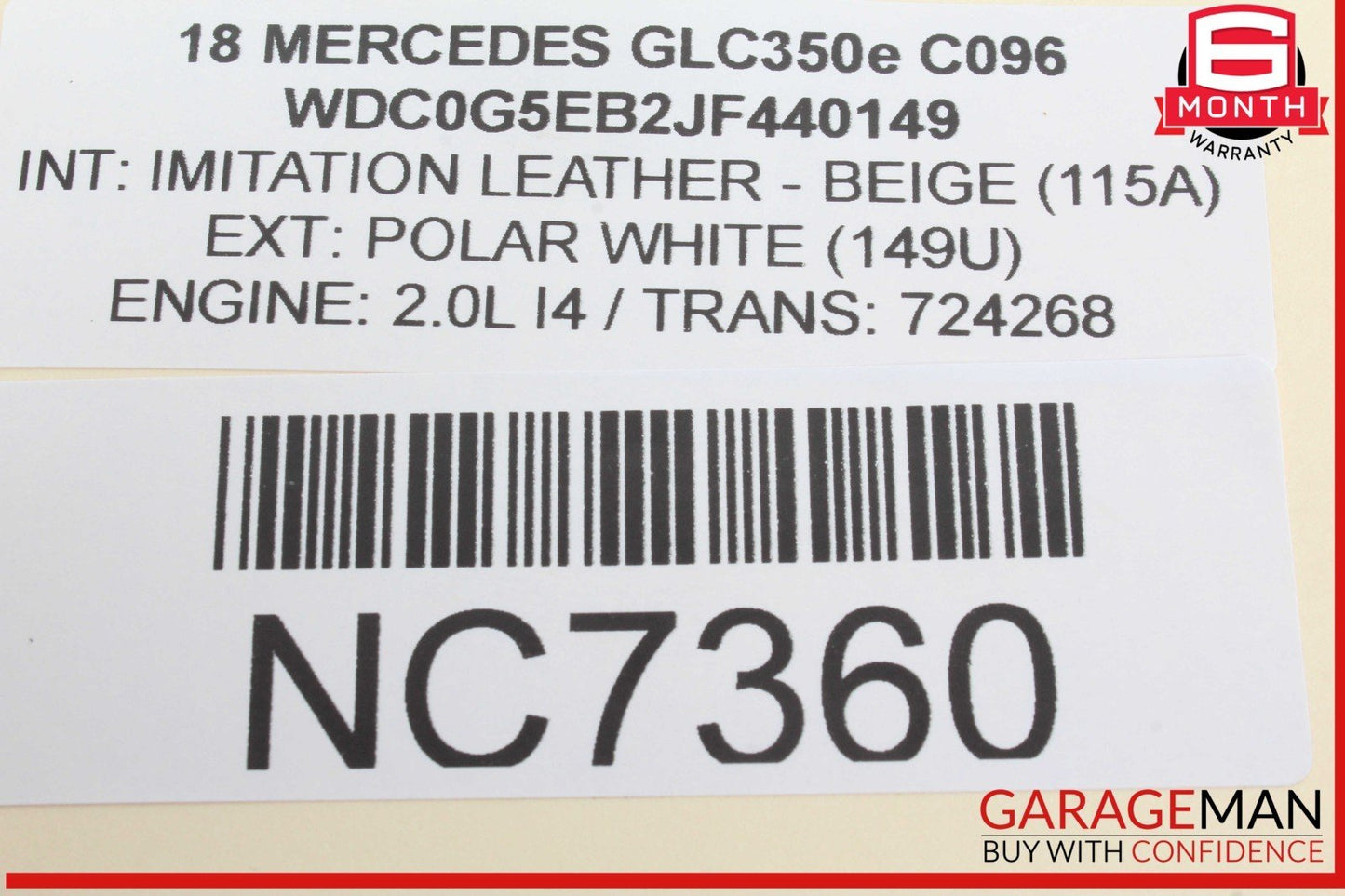15-20 Mercedes X253 GLC350e Front Right Passenger Side Door Control Module Unit