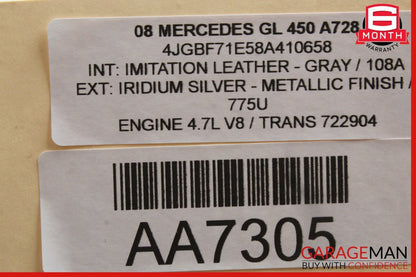 06-12 Mercedes ML350 GL450 Front Left Side Exterior Door Handle Iridium Silver
