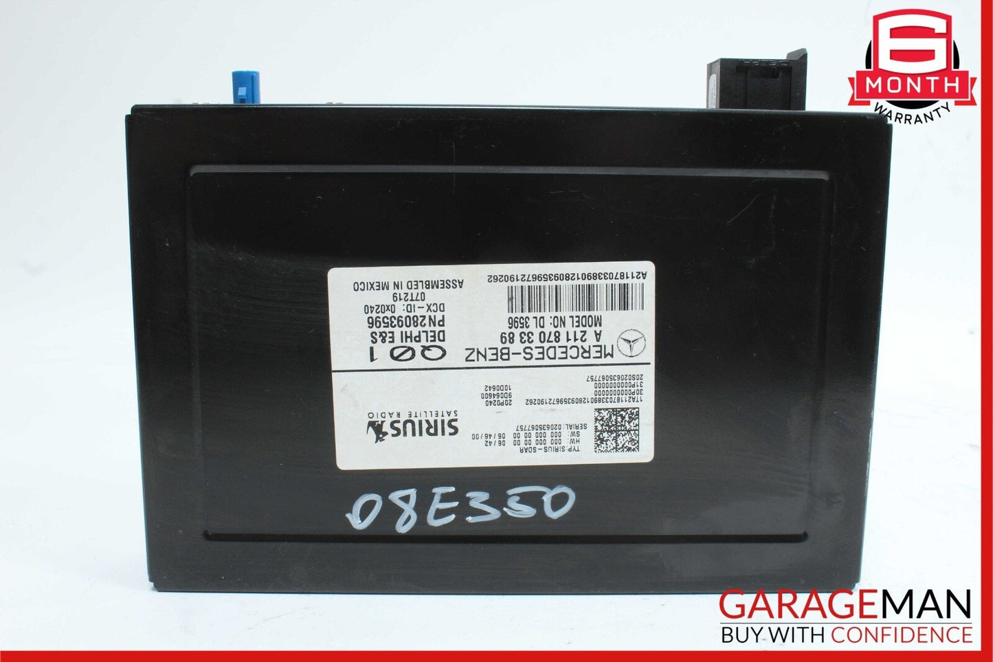 Mercedes W211 E350 GL450 ML350 R320 Sirius Satellite Radio Receiver Module OEM