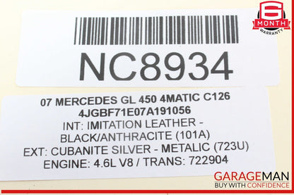 06-13 Mercedes X164 GL450 4MATIC Front Right Passenger Door Control Module OEM