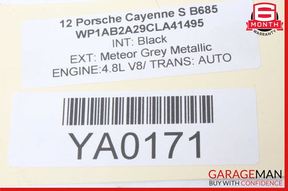 11-18 Porsche Cayenne S 958 Front Right Exterior Door Handle Keyless Go OEM