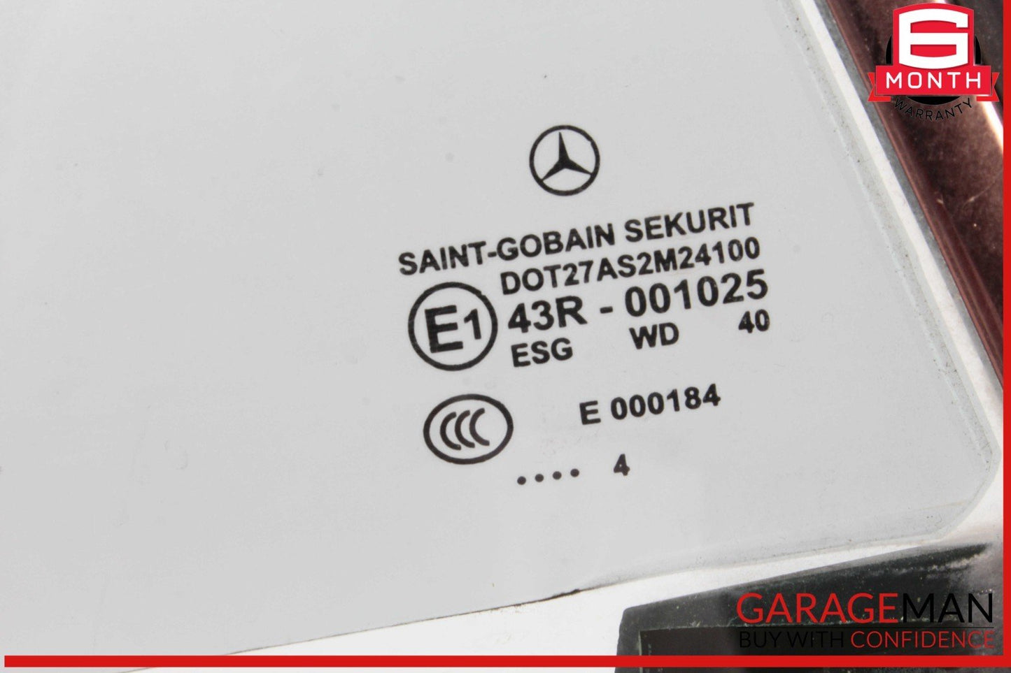 03-12 Mercedes R230 SL500 SL55 AMG Rear Right Side Quarter Window Glass OEM