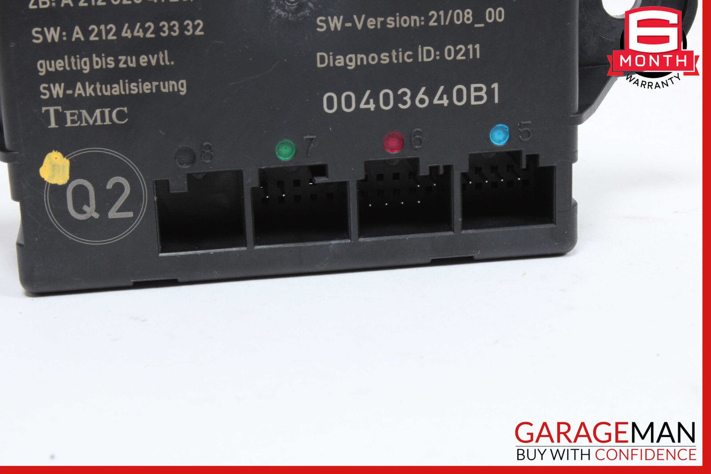 08-15 Mercedes W204 C300 C350 Rear Left Side Door Control Module 2128203885 OEM
