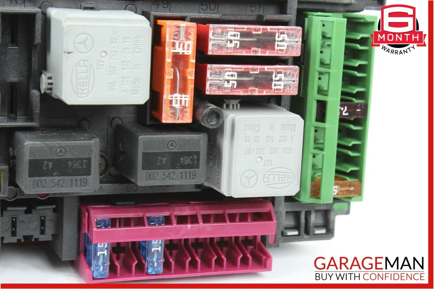 12-14 Mercedes W204 C250 C300 Rear SAM Fuse Box Relay Module Assembly