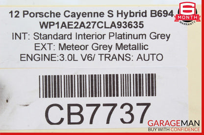 11-15 Porsche Cayenne 958 Hybrid S / Touareg Hybrid Electric Motor Plate Mount