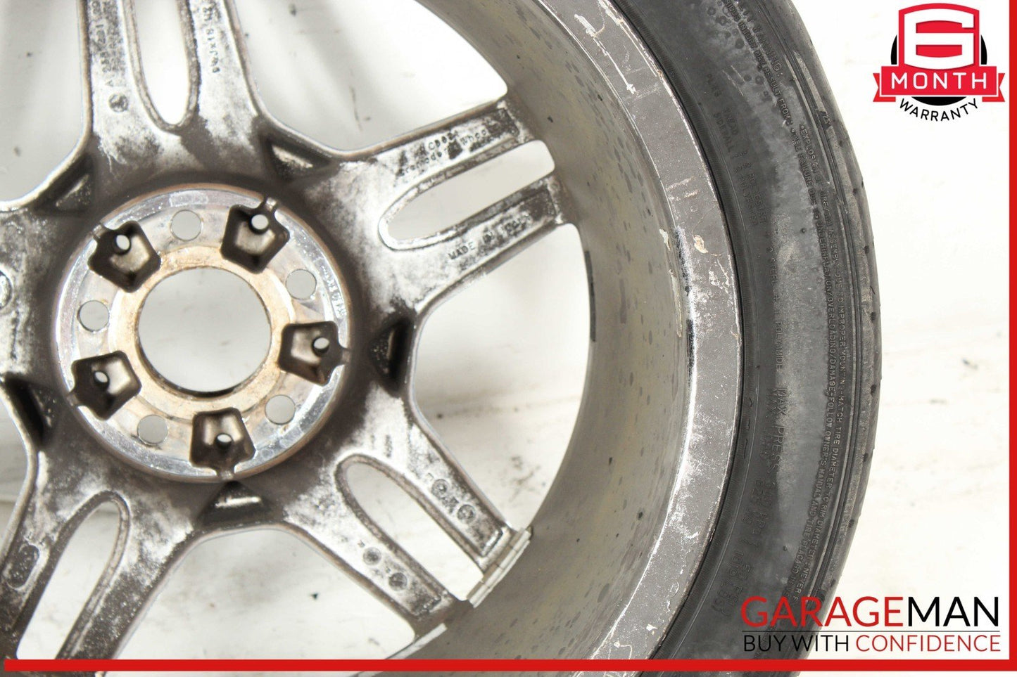 03-12 Mercedes R230 SL550 SL65 AMG Rear Wheel Tire Rim 9.5Jx18H2 ET33 OEM