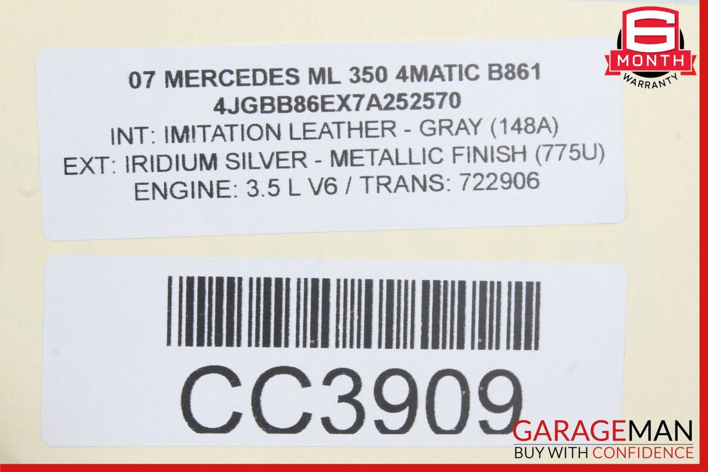 06-12 Mercedes W164 ML350 R500 GL450 Rear Differential Diff Axle Carrier OEM