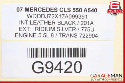 06-09 Mercedes W219 CLS550 Windshield Washer Fluid Reservoir Tank Assembly