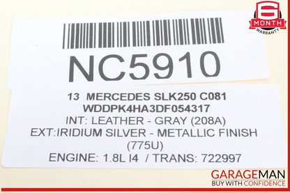 12-20 Mercedes R172 SLK250 SLK350 Hand Parking Brake Control Module Unit OEM