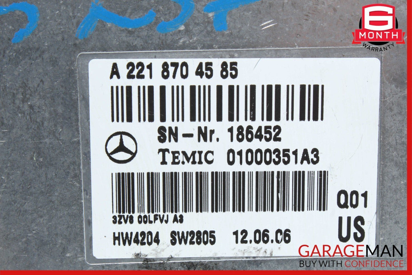 07-13 Mercedes W221 S550 4MATIC Voice Language Communication Control Module OEM
