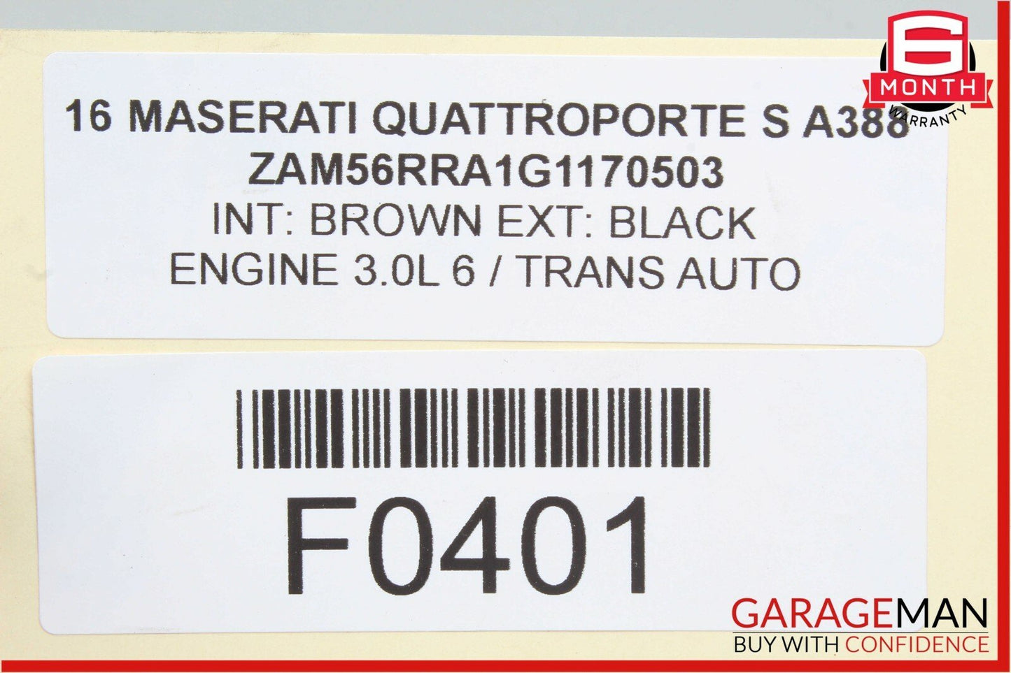 14-18 Maserati Quattroporte Rear Acceleration Sensor 670005813 OEM