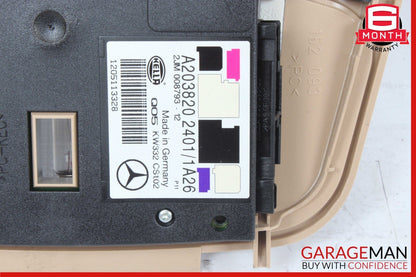 01-05 Mercedes W203 C240 C320 C32 AMG Interior Dome Light Grey 2038202401 OEM