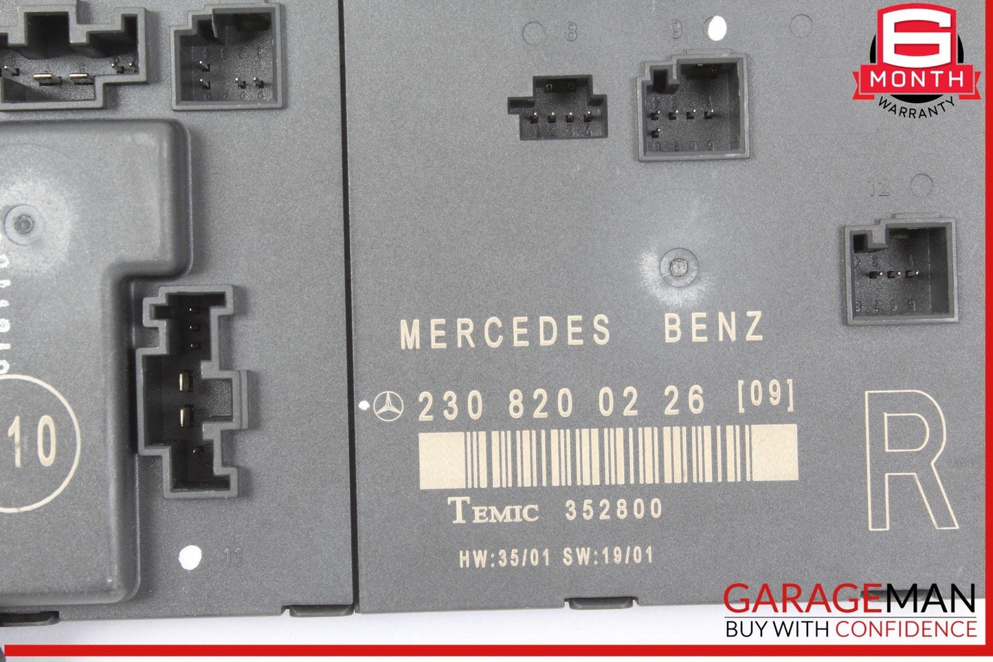 03-12 Mercedes R230 SL500 SL55 SL600 Front Right Side Door Control Module OEM
