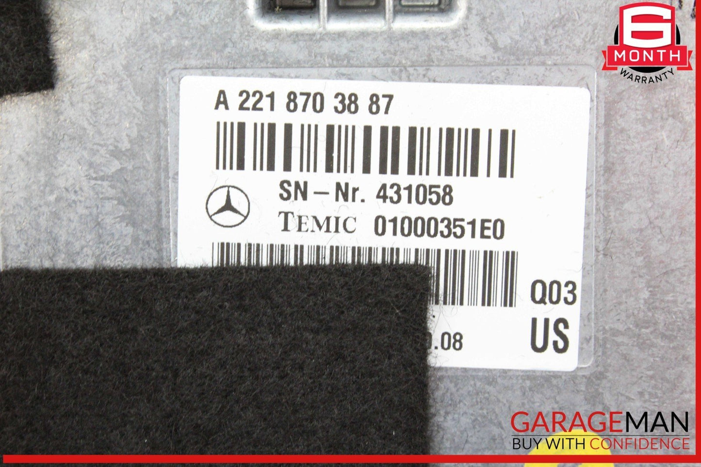 07-14 Mercedes W221 S550 CL550 Voice Language Communication Control Module OEM