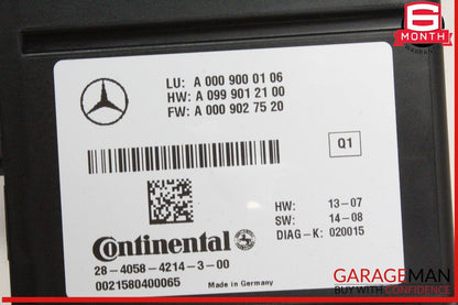 14-17 Mercedes W222 S550 Blind Spot Radar Control Module Unit 0009000106 OEM