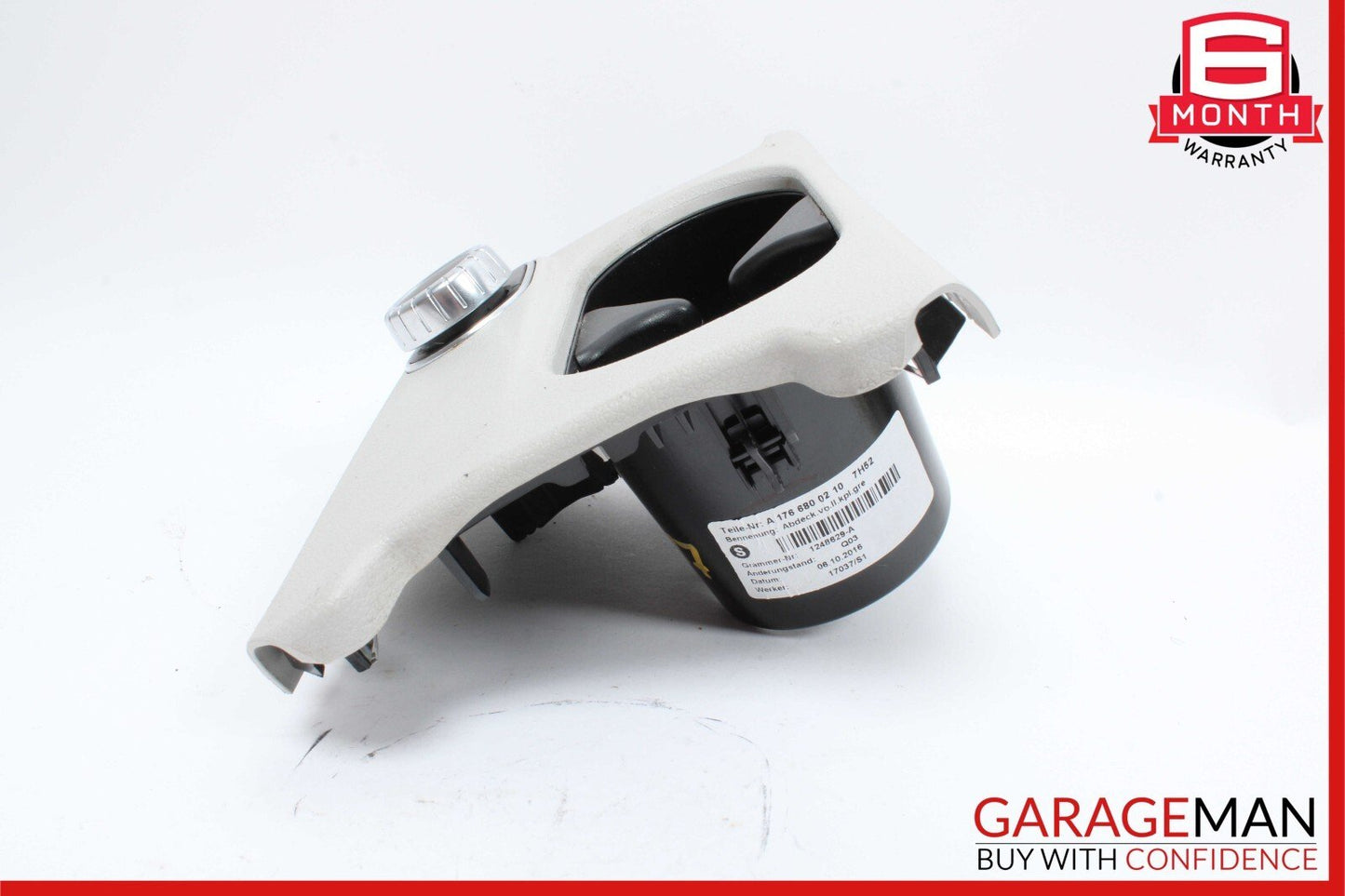 14-18 Mercedes W117 CLA250 Center Console Cup Holder Trim Panel w/ Control Unit