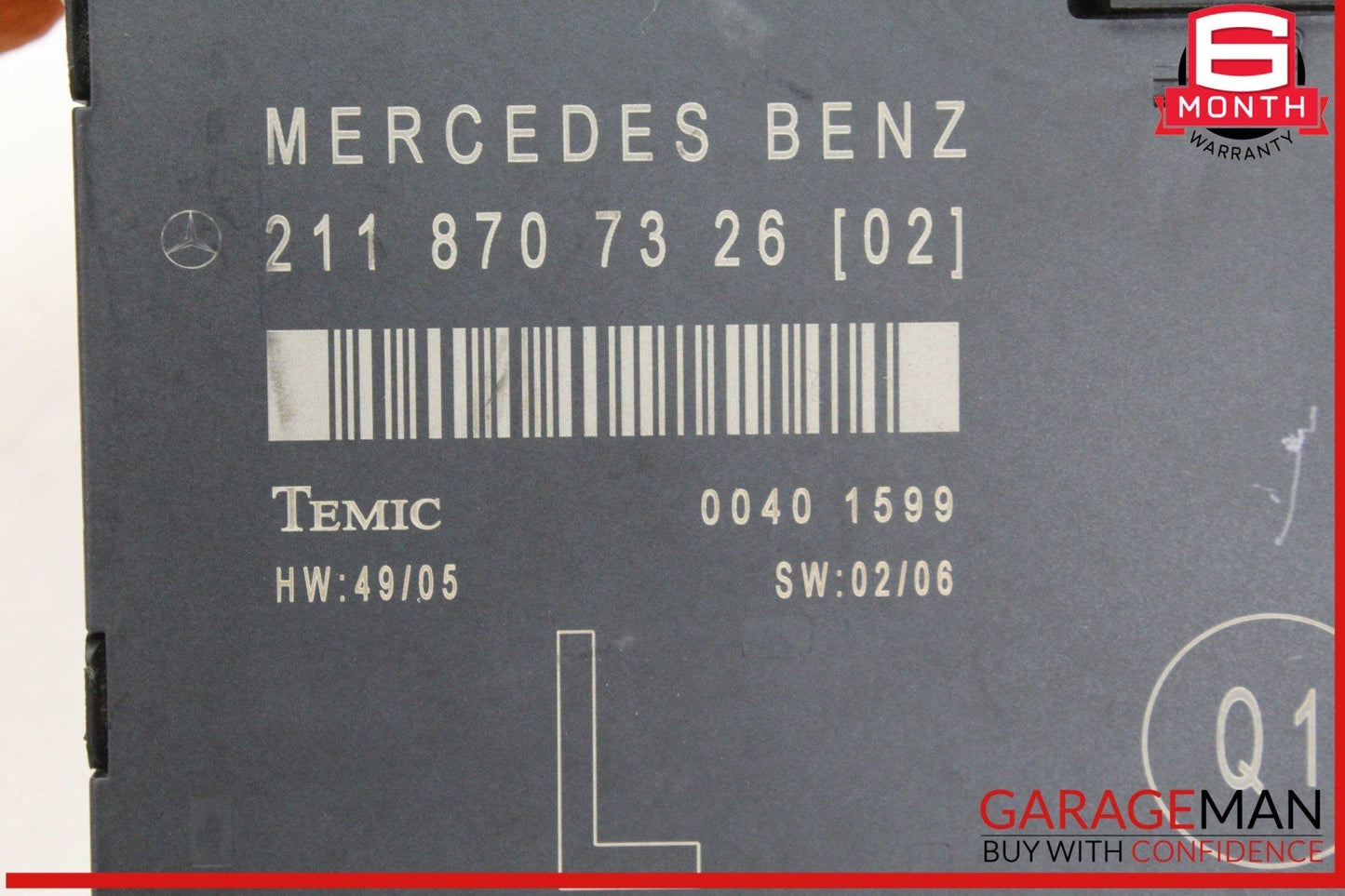 03-09 Mercedes W211 E320 CDI E350 Front Left Side Door Control Module Unit OEM