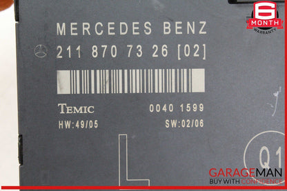 03-09 Mercedes W211 E320 CDI E350 Front Left Side Door Control Module Unit OEM