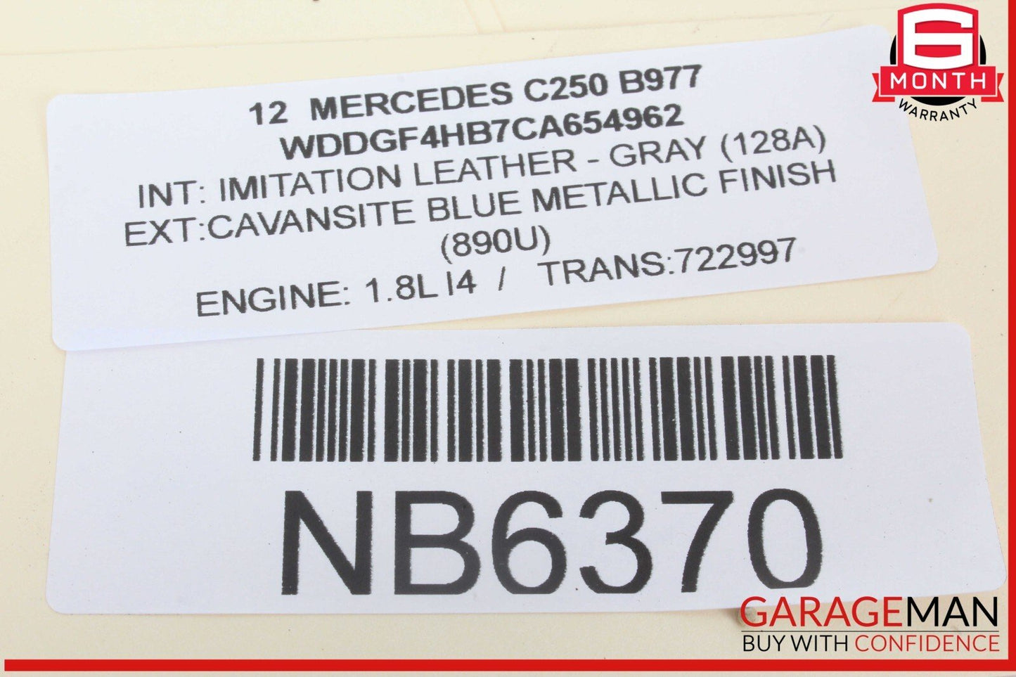 08-14 Mercedes W204 C250 C300 C350 C63 AMG Rear Left Side Door Lock Latch Actuator OEM