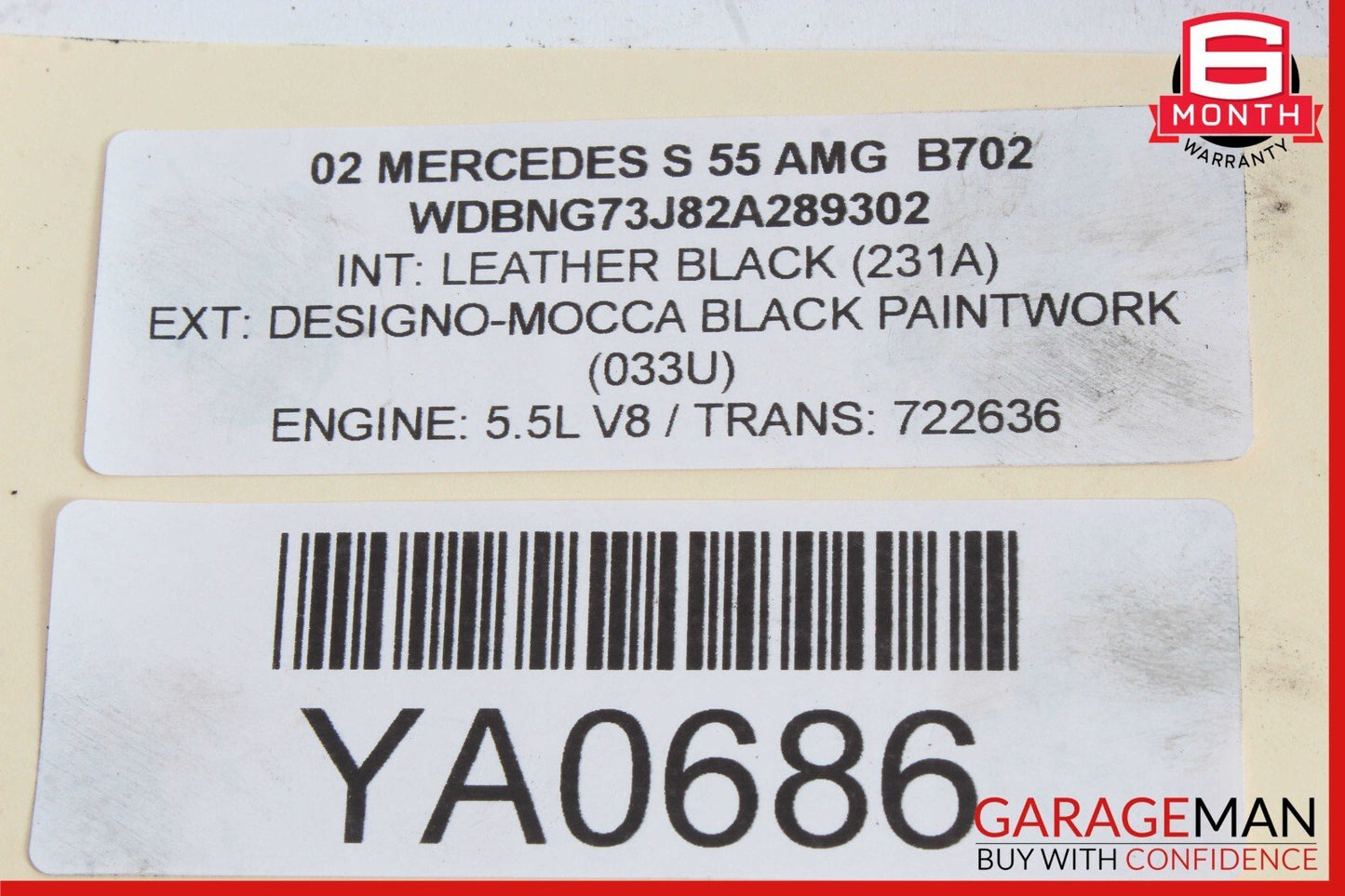00-06 Mercedes W220 S55 AMG Front Left Side Headlight Lamp Light Bracket OEM