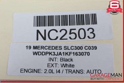 12-20 Mercedes R172 SLC300 Left Convertible Top Main Drive Lift Cylinder OEM