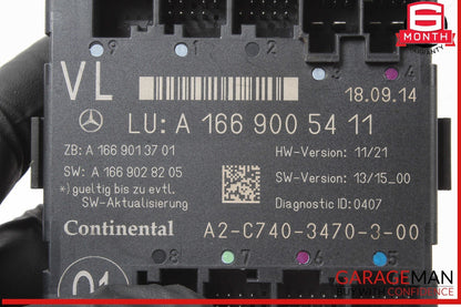 12-20 Mercedes W166 ML350 4MATIC Front Left Driver Side Door Control Module Unit