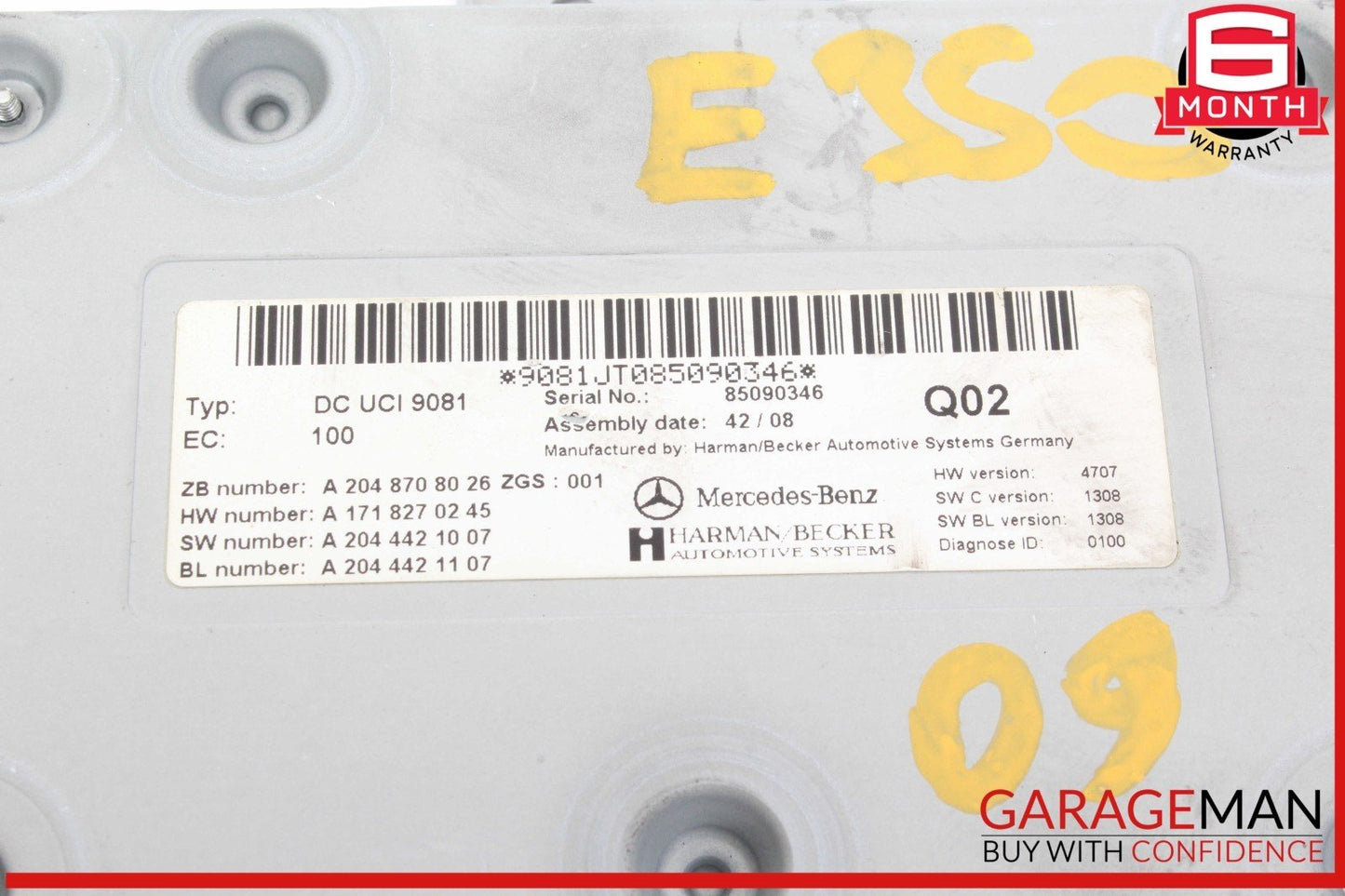 Mercedes W211 E350 R350 Communication Interface Module 2048708026 OEM