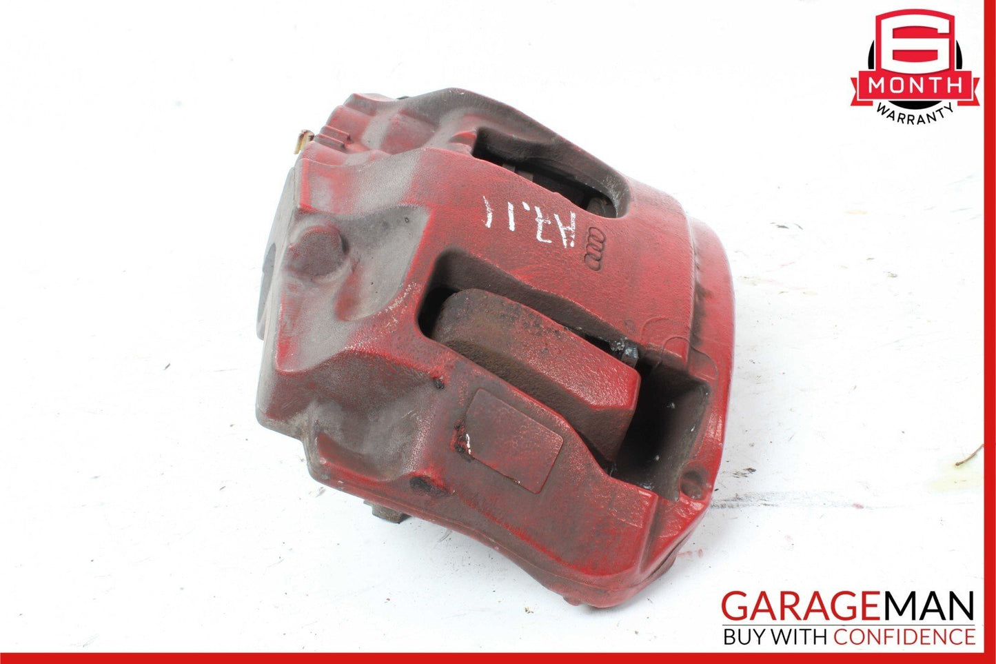 12-18 Audi A7 Front Left Driver Side Brake Caliper Red
