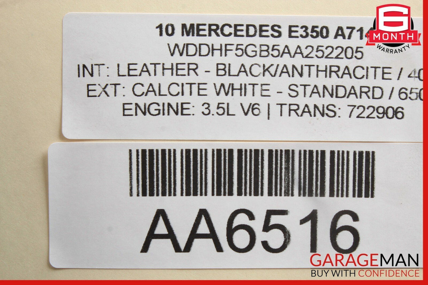 08-14 Mercedes E350 C300 Rear Right Side Door Lock Latch Actuator 2047302435 OEM