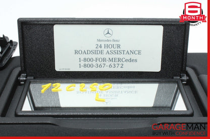 08-14 Mercedes W204 C250 Front Left Side Sun Visor Sunvisor Shade Cover OEM