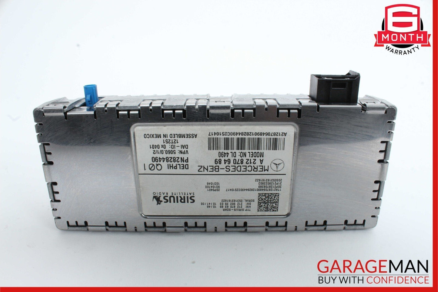 12-15 Mercedes R172 SLK250 Sirius Satellite Radio Receiver Control Module OEM