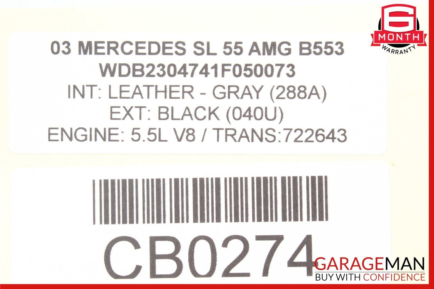 97-09 Mercedes R230 SL500 CL55 AMG Engine Starter Motor Assembly 0001115005 OEM