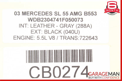 97-09 Mercedes R230 SL500 CL55 AMG Engine Starter Motor Assembly 0001115005 OEM