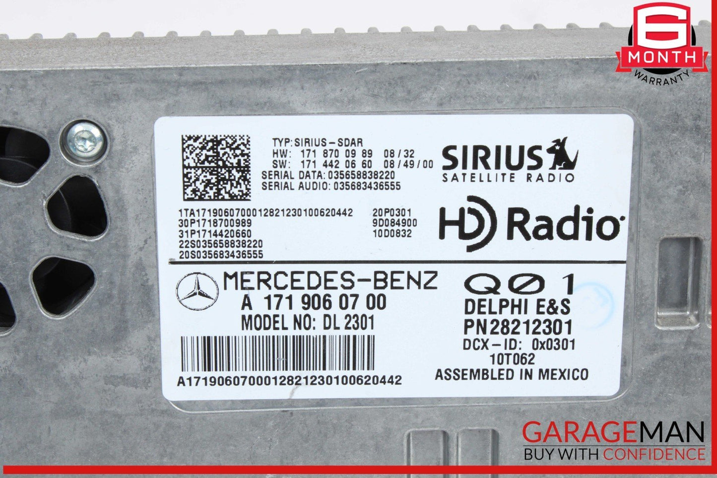 09-13 Mercedes W212 E350 Sirius Satellite Radio Receiver 1719060700 OEM