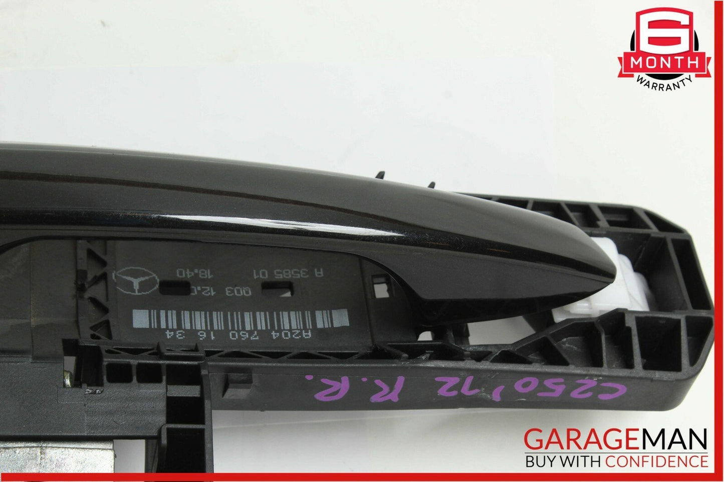 08-14 Mercedes W204 C250 Rear Right Passenger Side Exterior Door Handle Black