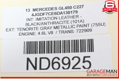12-20 Mercedes X166 GL450 GL550 Parking Brake Release Handle 2469050451 OEM