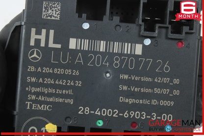 08-18 Mercedes W204 C300 C350 CLS550 GLK350 Rear Left Door Control Module Unit