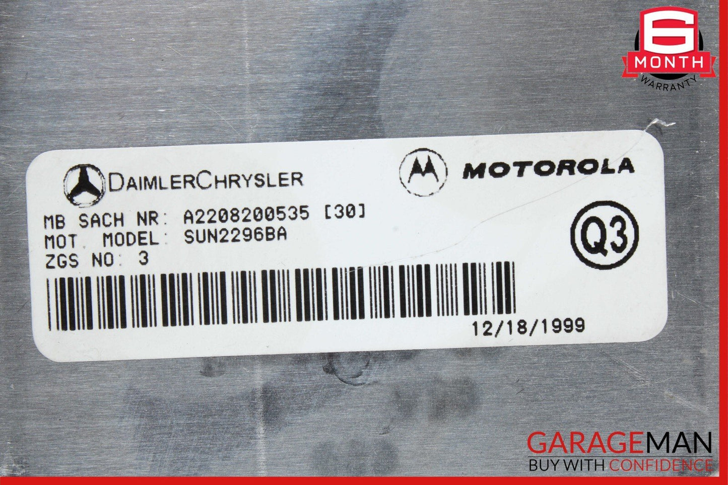 00-06 Mercedes SL500 S500 CL500 Motorola Voice Command Control Module Unit