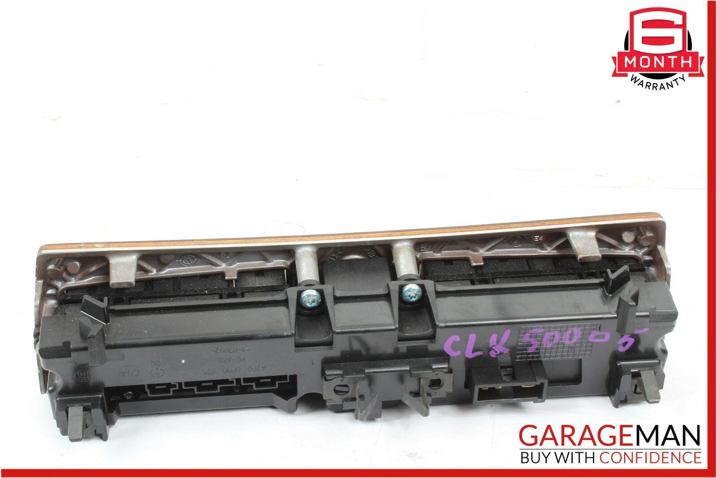 05-09 Mercedes W209 CLK500 Dash Heated Seat ESP Hazard Light Control Switch Wood