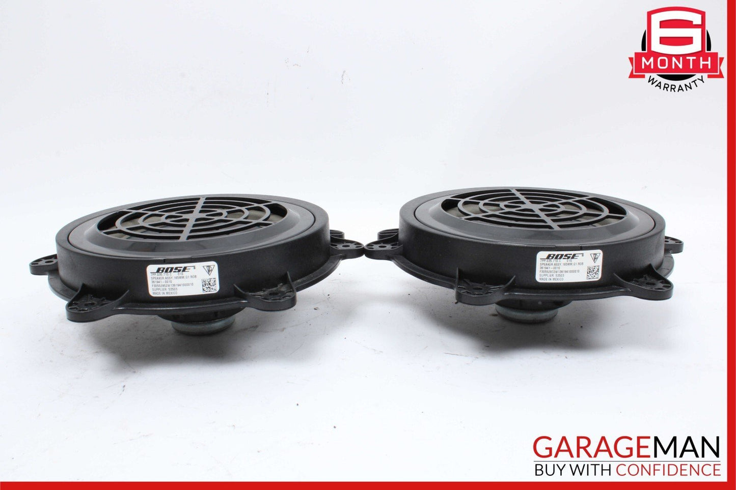 11-18 Porsche Cayenne 958 S Rear Left & Right Side Door Audio Sound Speakers Set