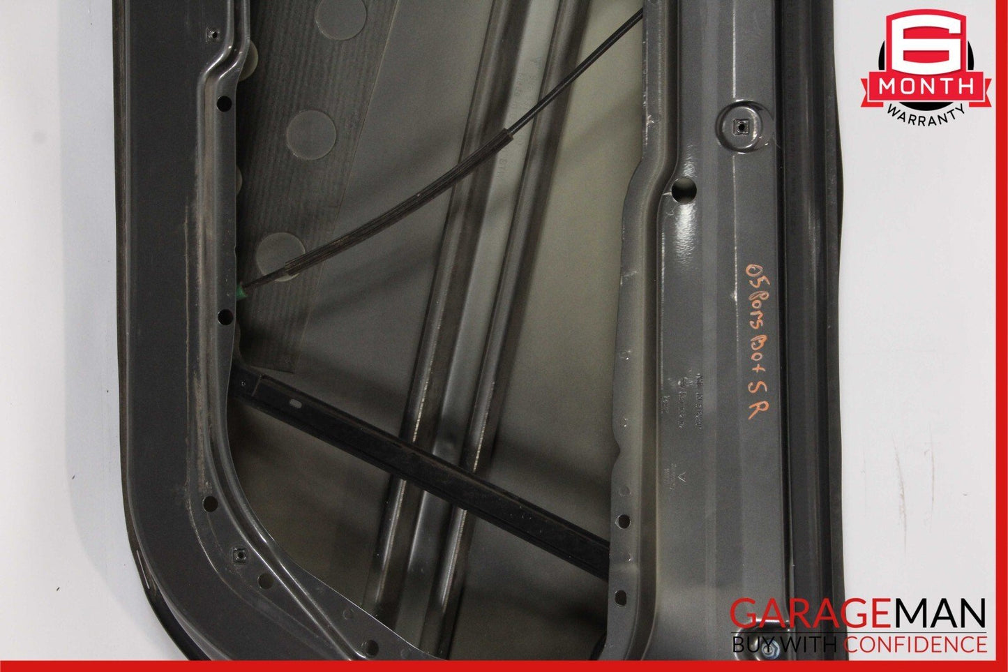 05-12 Porsche Boxster 987 Front Right Side Exterior Door Shell Frame Slate Gray