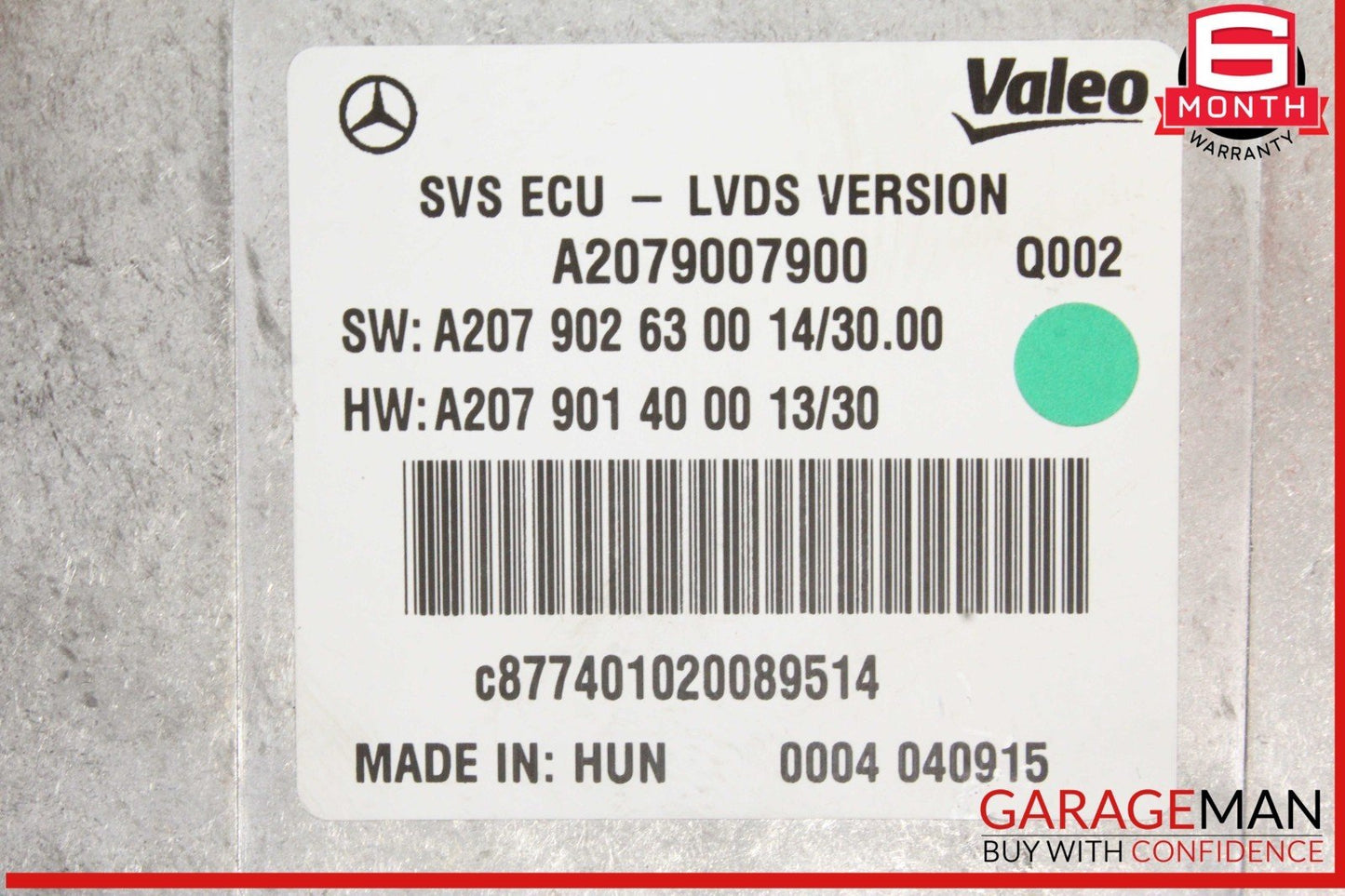 14-17 Mercede W207 E400 E350 ML350 Active Lane Assist Module Camera 360Â° OEM